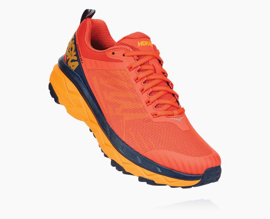 Tenis Hoka One One Trail Hombre Rojos - Challenger Atr 5 - VXAM83967